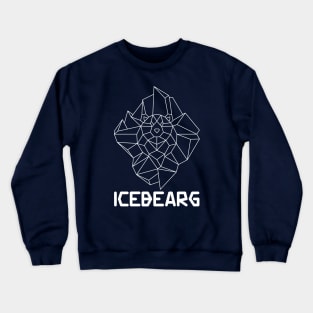 Iceberg The IceBEARg A polar ice bear in an iceberg outline Crewneck Sweatshirt